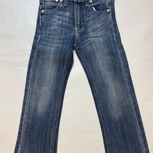 WRANGLER 20X  Bootcut Jeans~Boys 5 Slim Blue~Adj Waist Starched